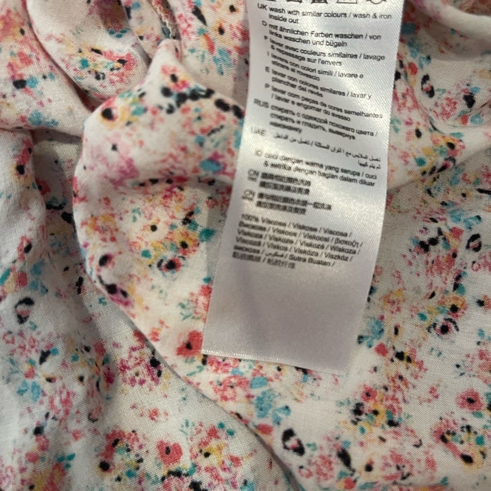 nwot Esprit Orange and Pink Blouse 8 - Picture 5 of 7